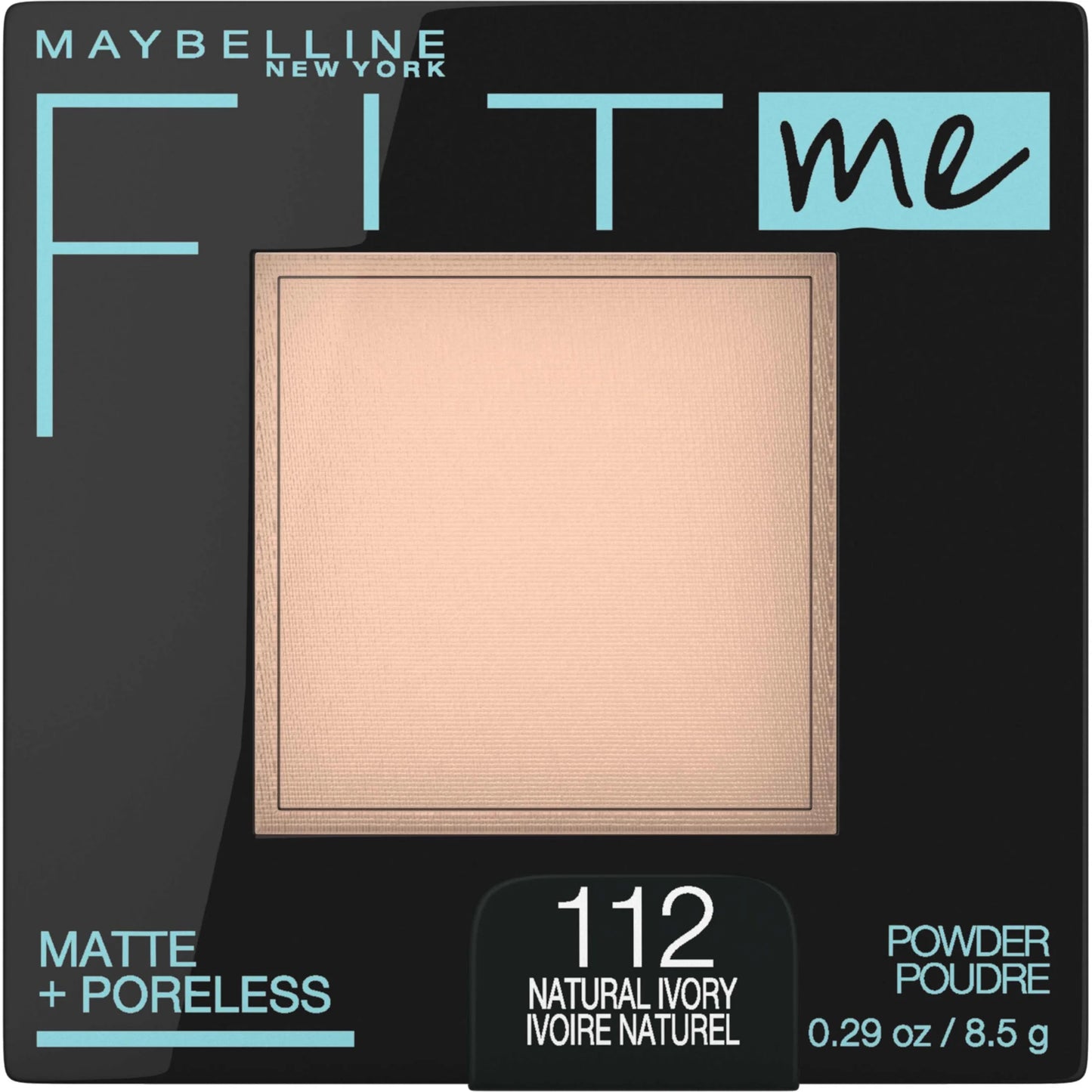 Fit Me Matte Poreless Pressed Face Powder Makeup, Natural Ivory, 0.29 Oz